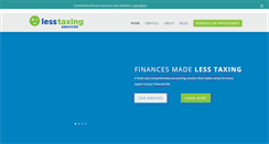 Desktop Screenshot of lesstaxingservices.com