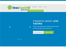 Tablet Screenshot of lesstaxingservices.com